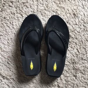 Volatile Women's Mini Croco Wedge Sandal